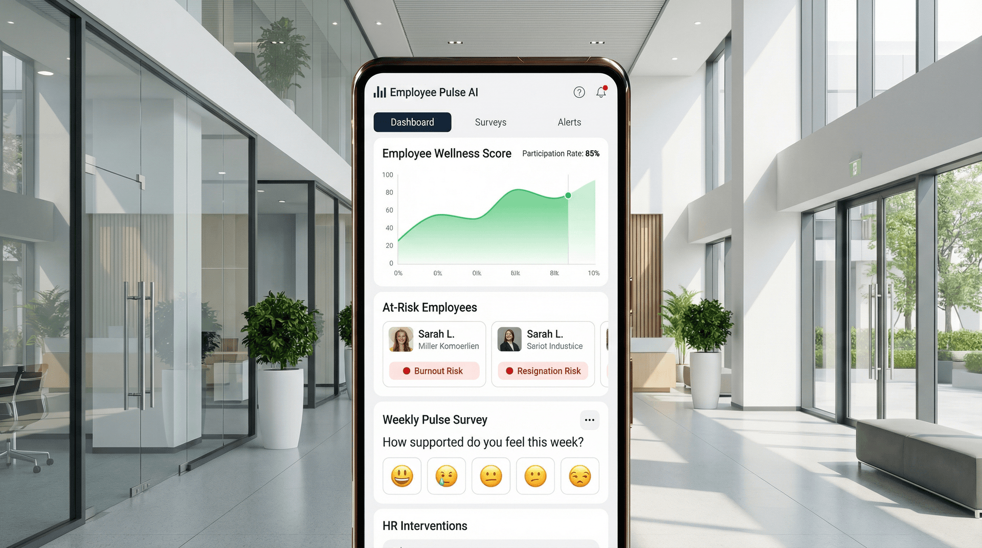 Employee Pulse AI - Dashboard