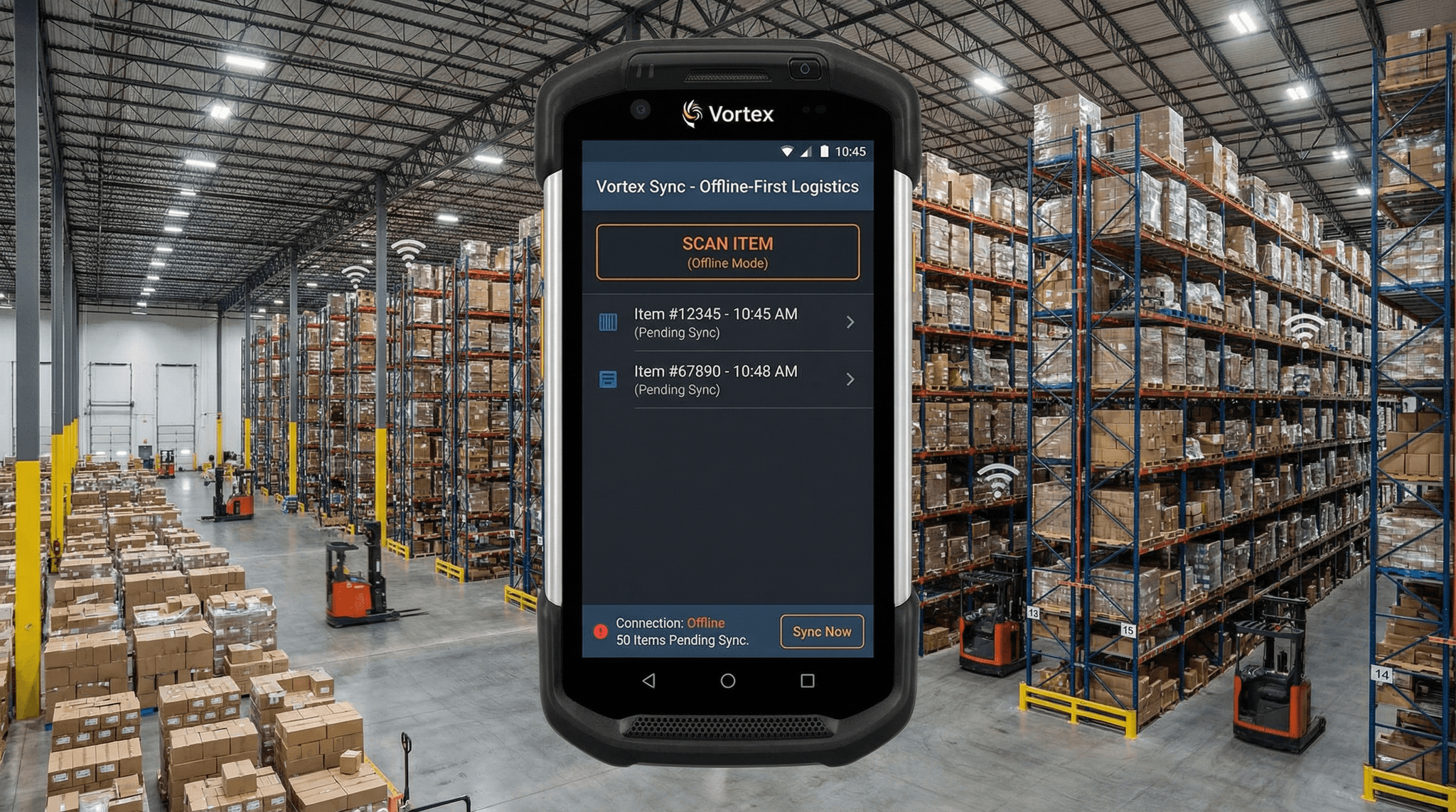 Vortex Sync - Warehouse Scanner App